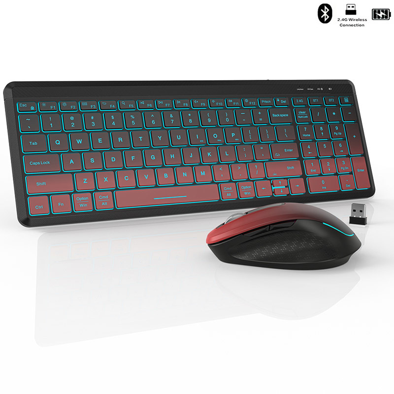 Gaming Keyboard And Mouse For Xbox - RGB Backlit Silent Wireless Keyboard and