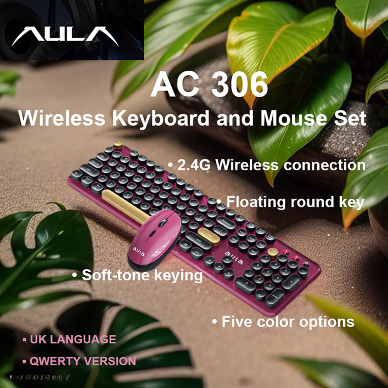 Gaming Keyboard And Mouse For Xbox - AULA AC306 Wireless Keyboard and Mouse