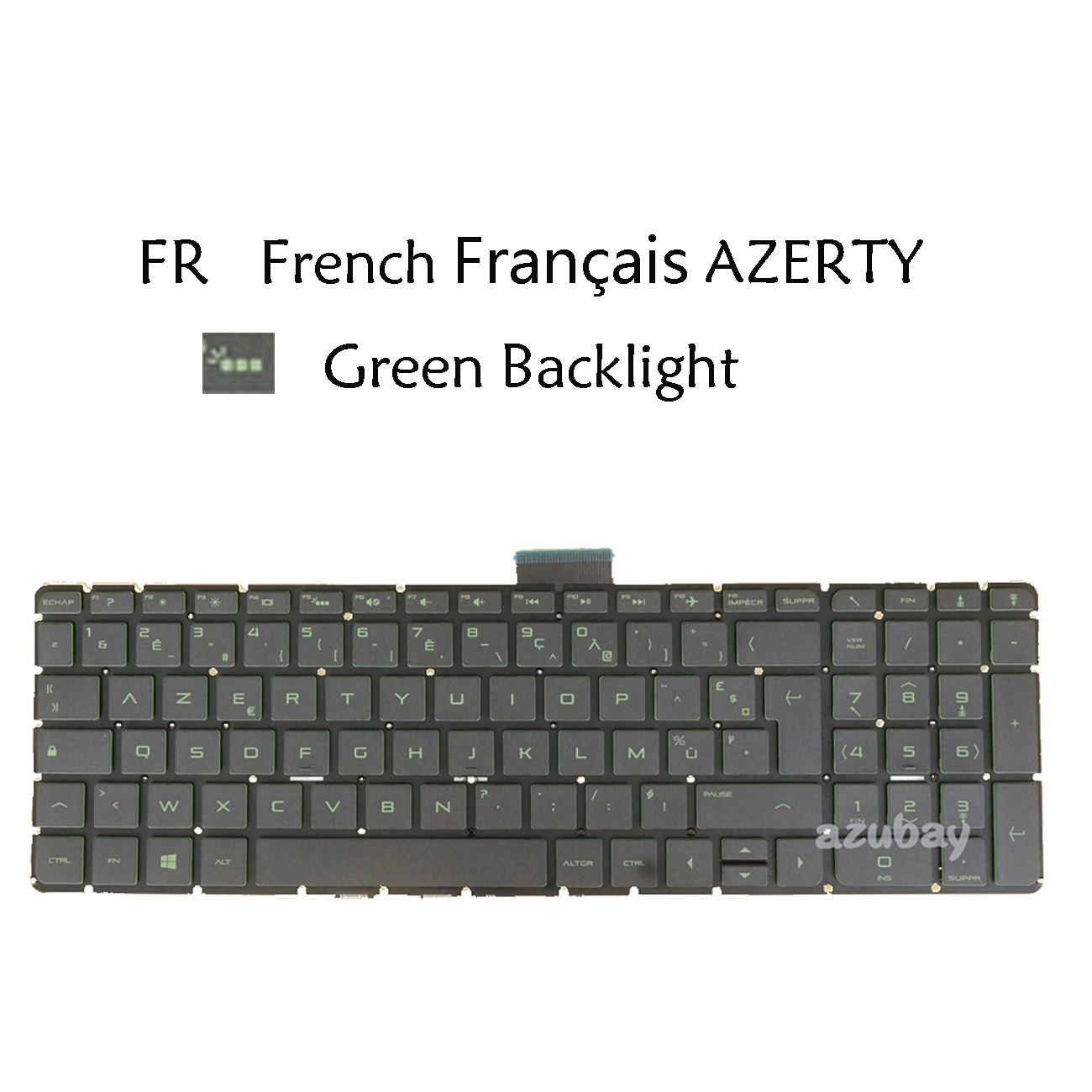 Gaming Keyboard Hp - Green Backlit Replacement Laptop Keyboard For