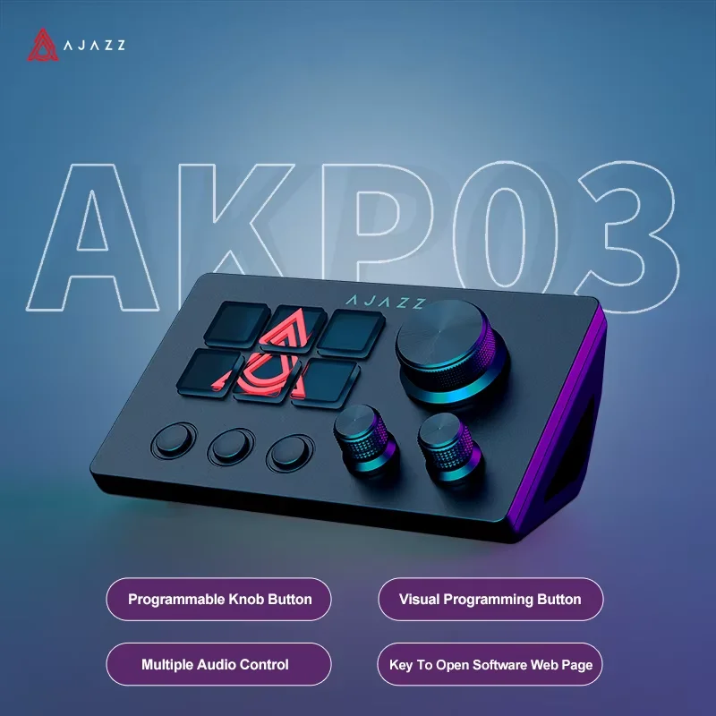 Ajazz AKP03E/153E Desktop Help - đánh giá và giá Gaming Keyboard 1 Hand