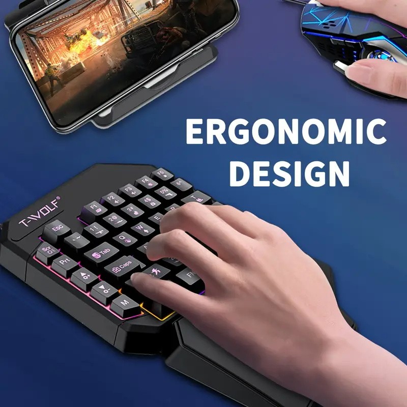 FocusOnPC TF900 2-in-1 Mobile  - đánh giá và giá Gaming Keyboard 1 Hand