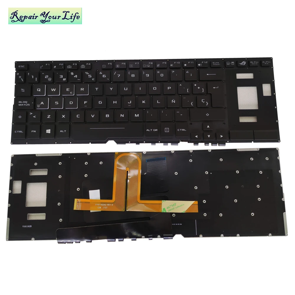 Spanish Latin Backlit Keyboard - đánh giá và giá Gaming Keyboard Asus
