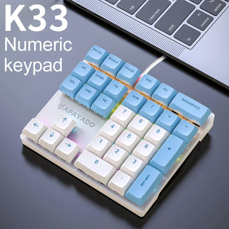 K33 Wired Mechanical Numeric K - đánh giá và giá Gaming Keyboard 1 Hand